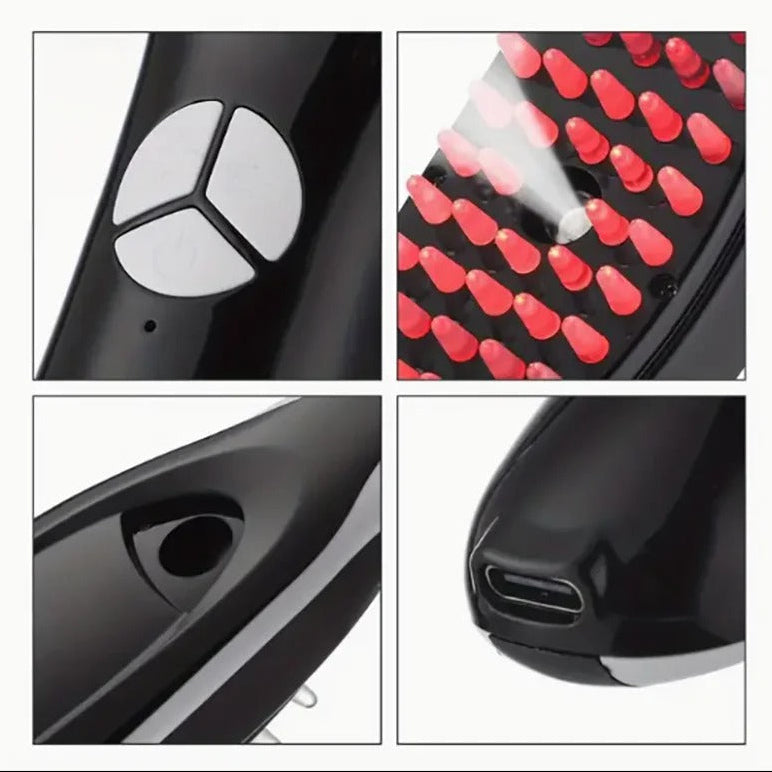 Revitalize your roots. Rechargeable LED Scalp Therapy Brush